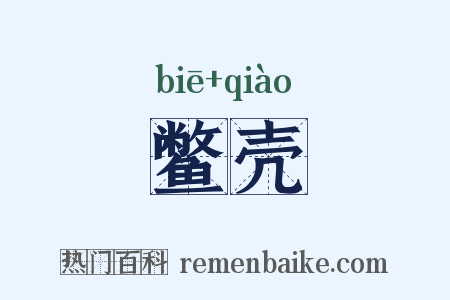 鳖壳是什么意思的图片